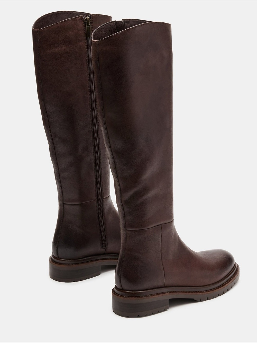Steve Madden Raphaella Boots - Brown Leather